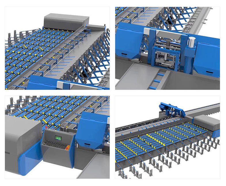 数控钢筋锯切镦粗套丝打磨生产线